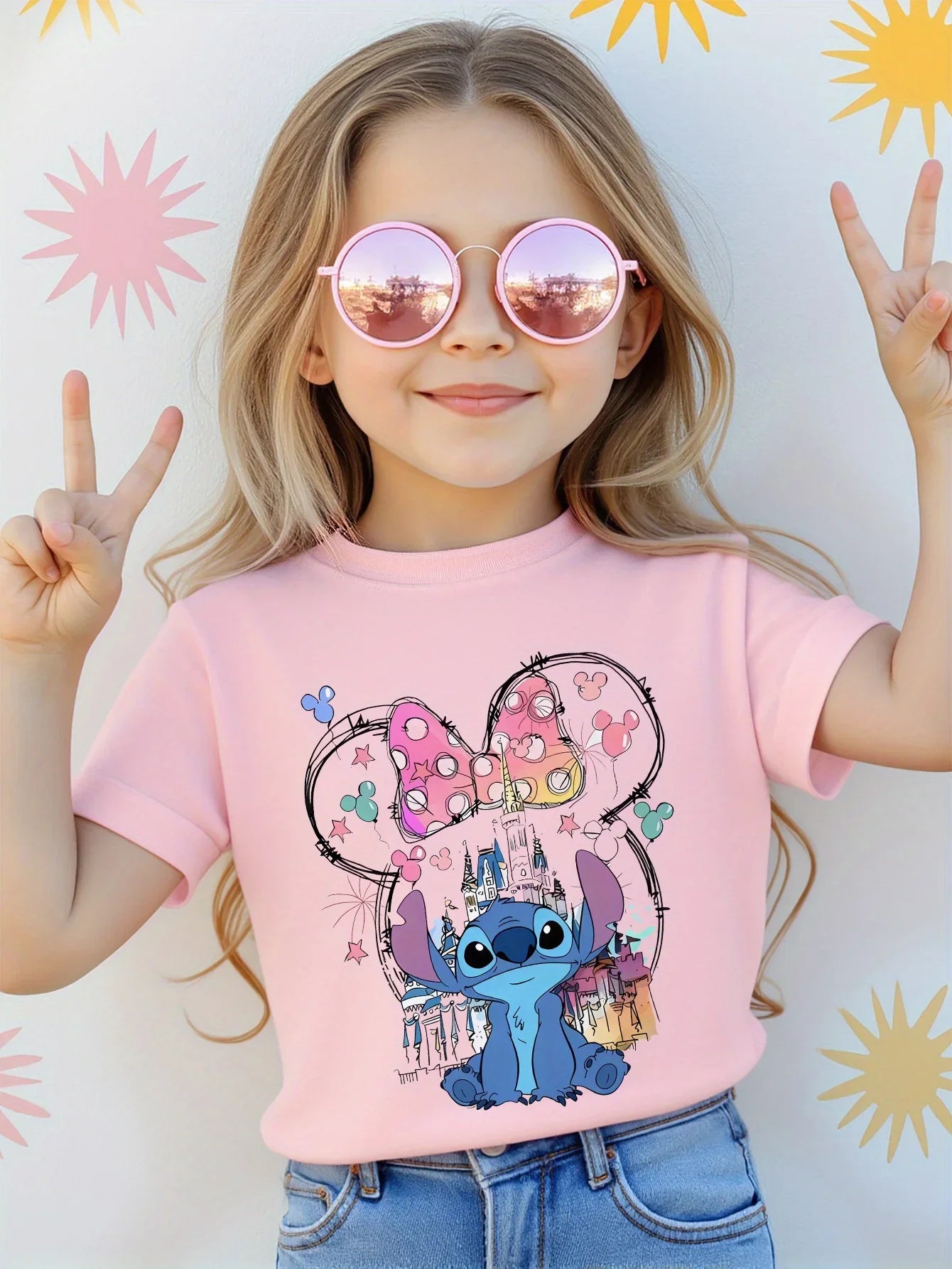 Disney Stitch Kids Printed T-Shirts