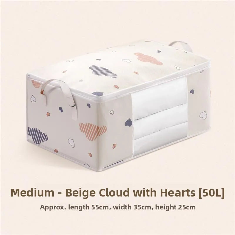 Large Printed Cotton Quilt Storage