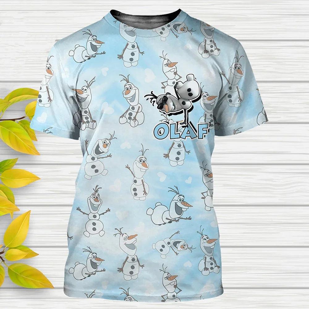 Funny Frozen Cartoon 3D Print T Shirt