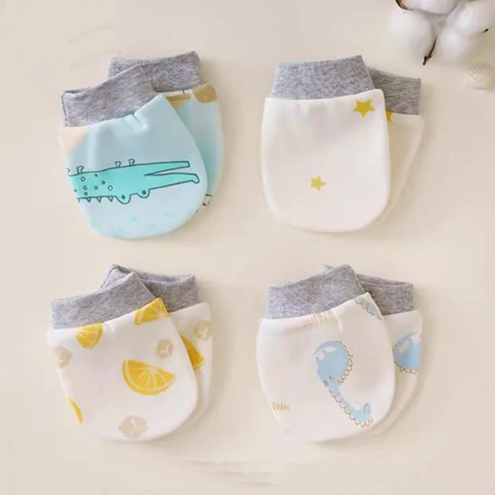 5 Pairs/Set Baby Cotton Soft Mitten Newborn