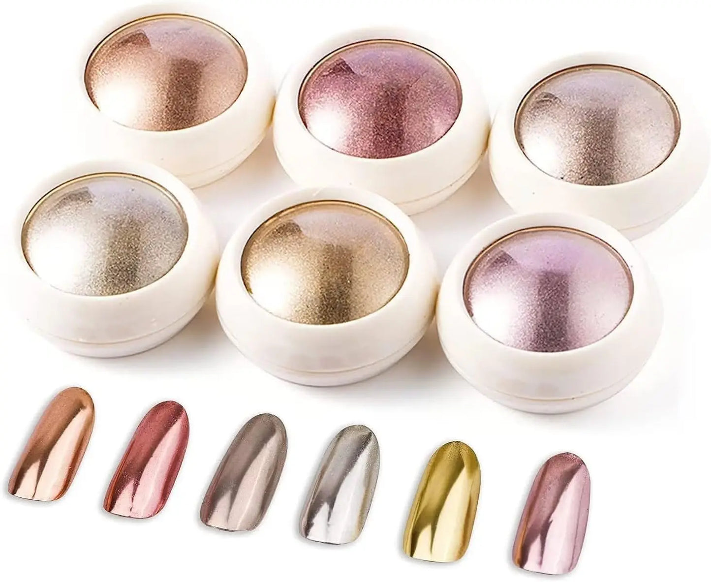 Elegant Mirror Chrome Effect Metallic Dust For Nail
