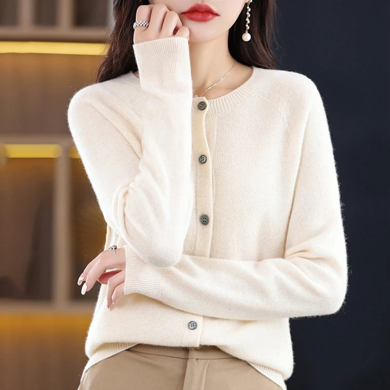 High-Grade Knit  Cardigan Fashion Coat