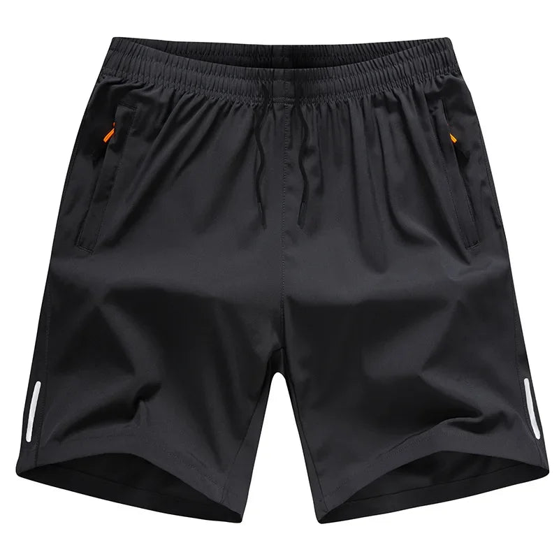 Summer Men Ice Silk Gym Sport Shorts