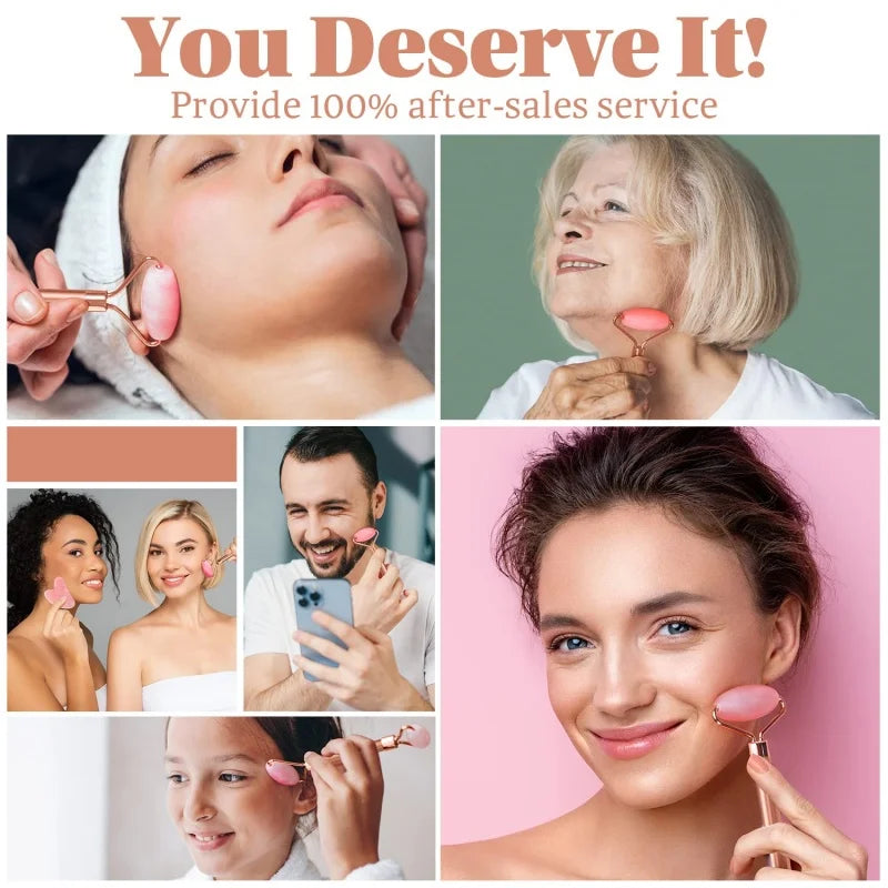 2Pcs Roller for Face Neck Eye Facial Massage Kit