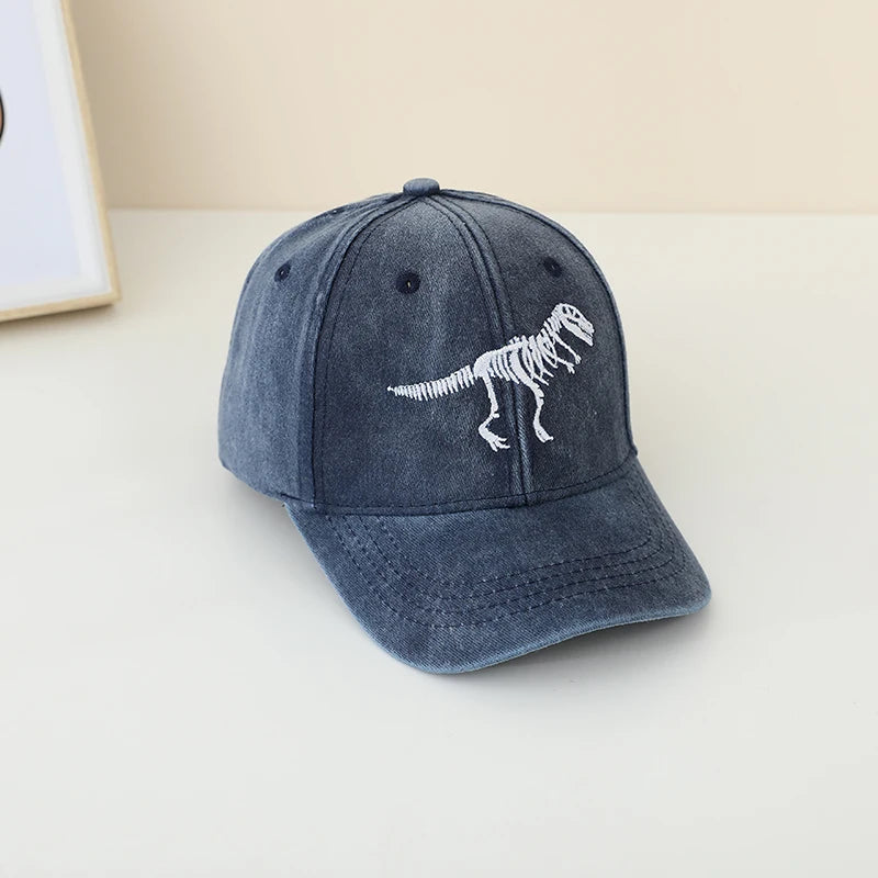 Sports Baseball Embroidered Dinosaur Kids Caps