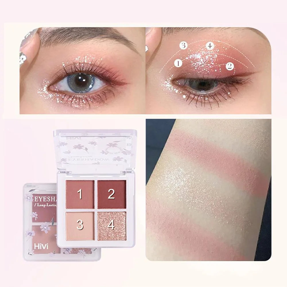 Beauty Set with Lipstick, Concealer, Eyeshadow, Eyebrow, and Blush Makeup