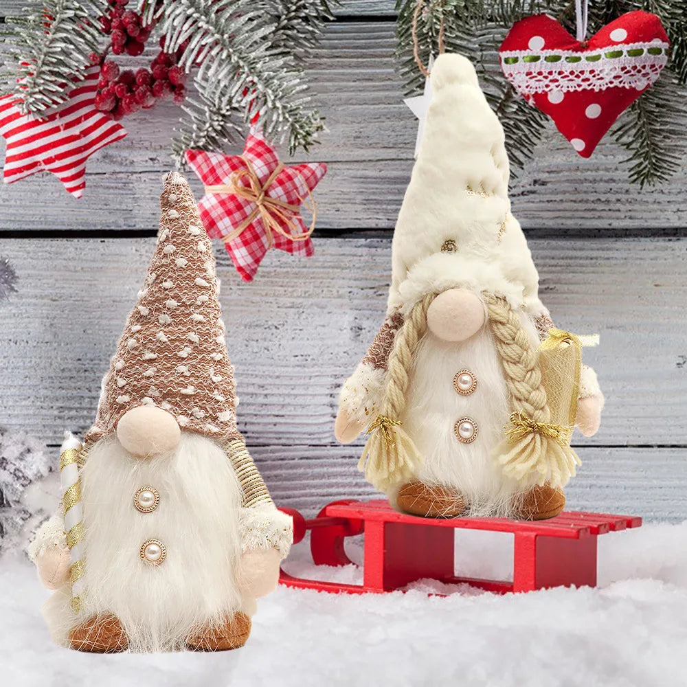 Glowing Gnome Christmas Faceless Doll
