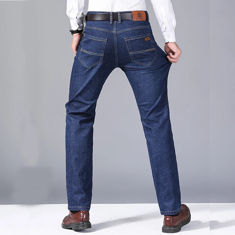 Soft Straight Denim Pants For Men