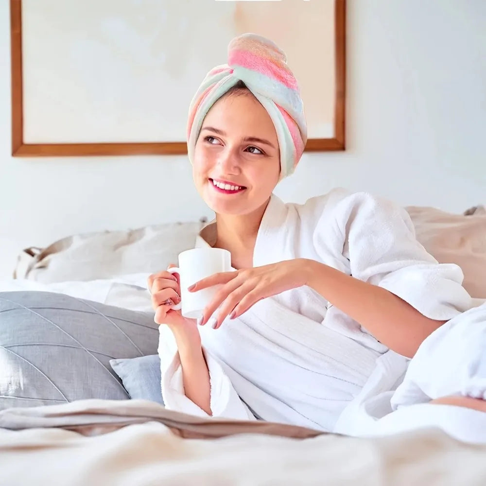 Ultra Absorbent Quick Dry Hair Towel Cap