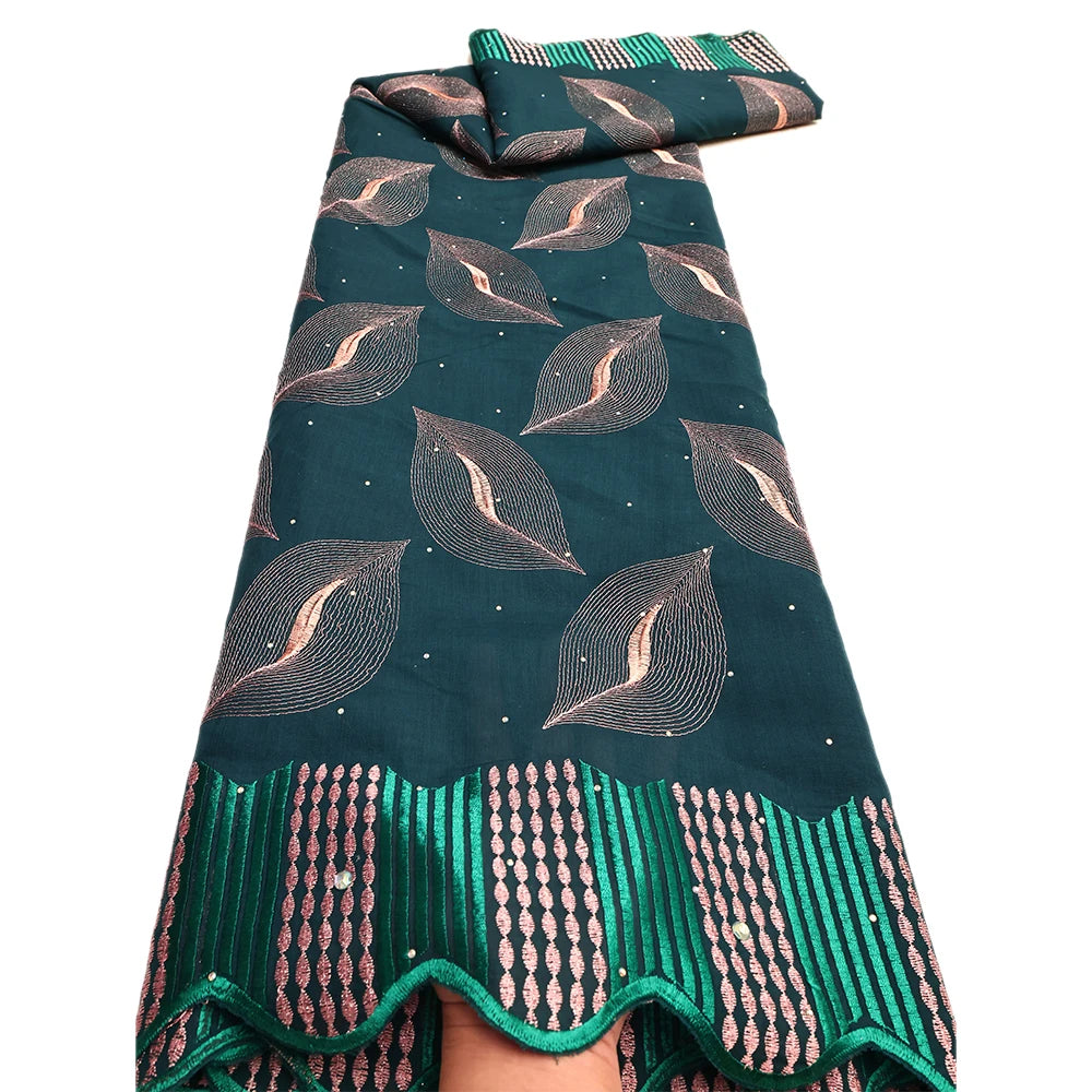 Nigerian Cotton Voile Lace Fabric With Stones 2025 African Swiss Voile Lace Fabric For Sewing Women Wedding Party Dress