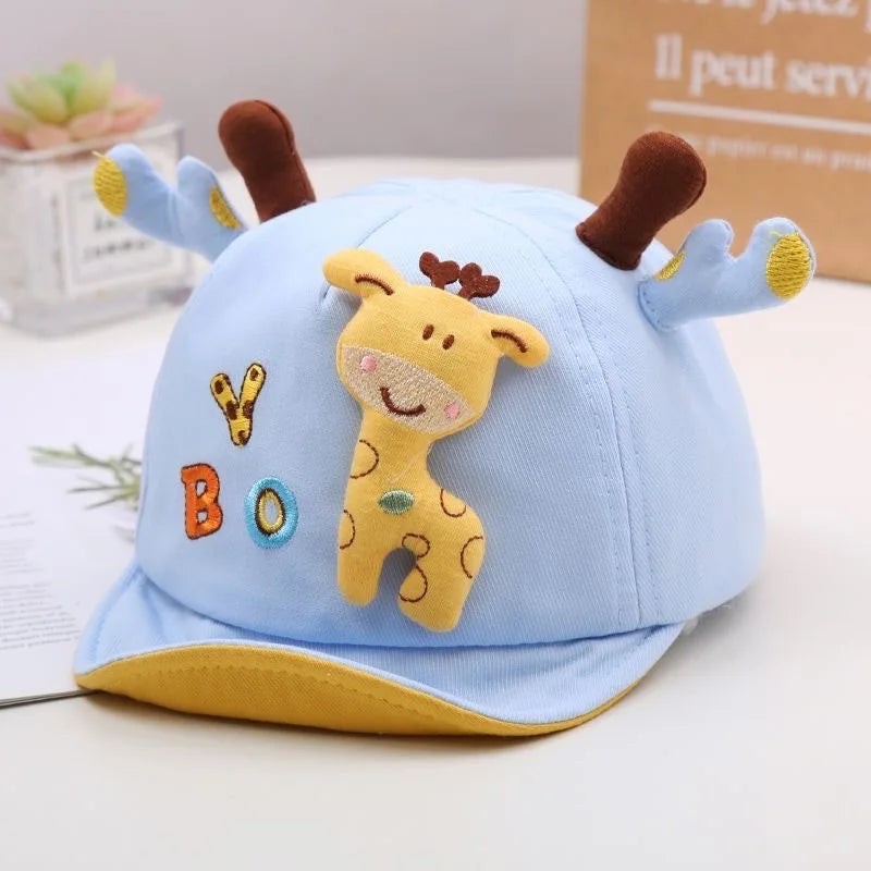 Cute Giraffe Baby Duckbill Hat