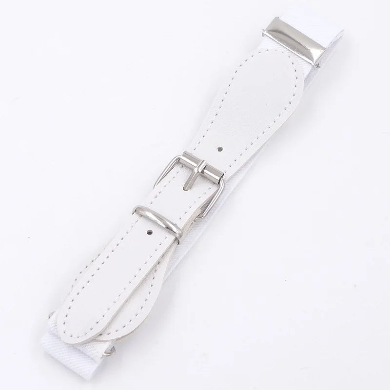 Fashion Elastic Waist Metal Pin Buck let Belt