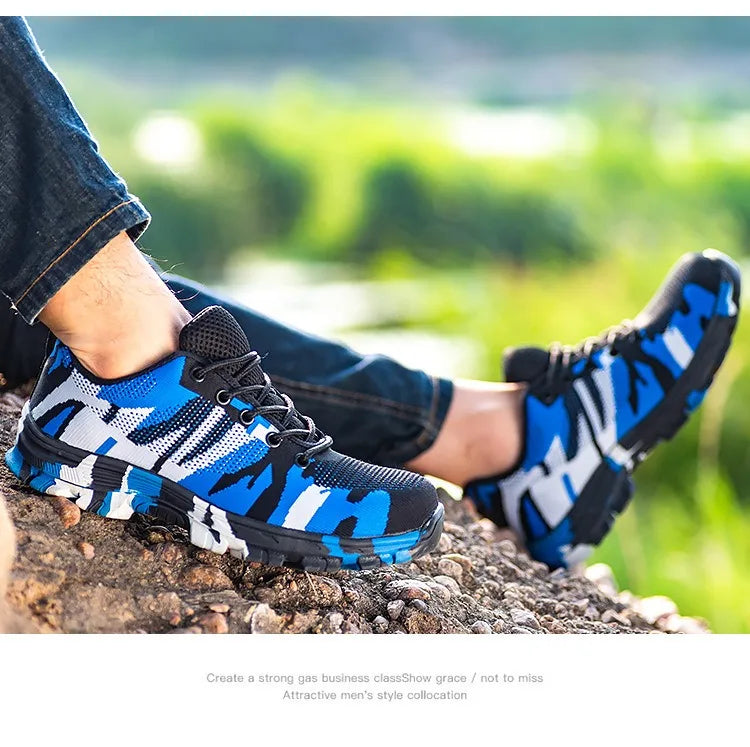 Lightweight fancy Camouflage Safety Shoes