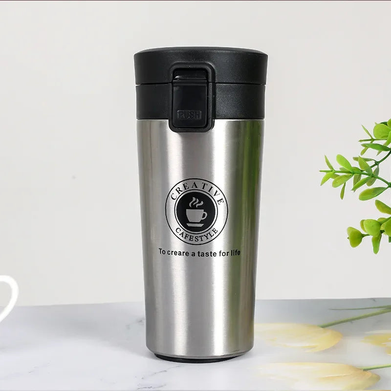 380ML/510ML Thermal Mug Double-layer Stainless Steel Coffee Cup Tea Vacuum Flask Thermos Water Bottle Leak-proof Thermos Mug