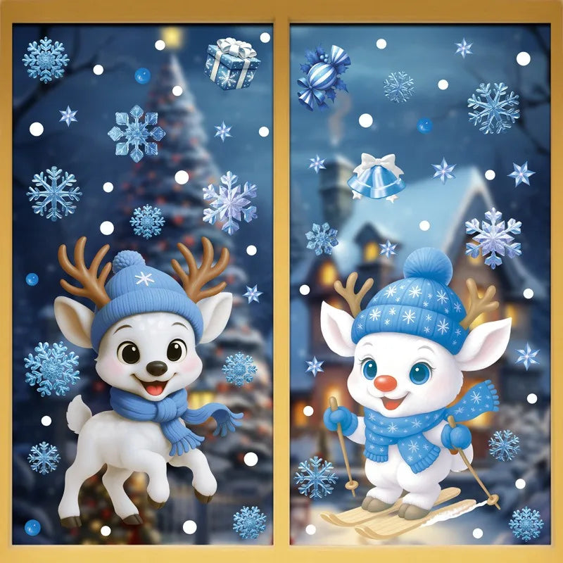 Christmas Window Stickers Snowman