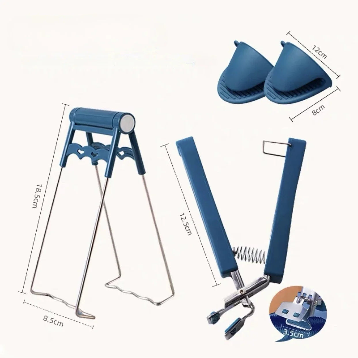 Tongs Kitchen Steamer Kitchens Accessories Clip Bbq Home Accessory Microwave Oven Tray Anti-slip Pot Clamps Modern Utensils Bar