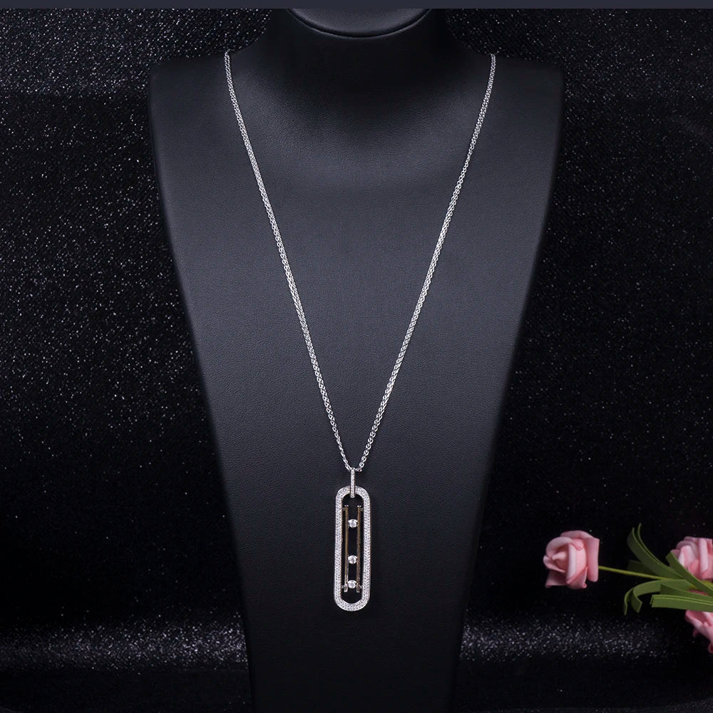 Luxury Geometry Link Stack able Pendant