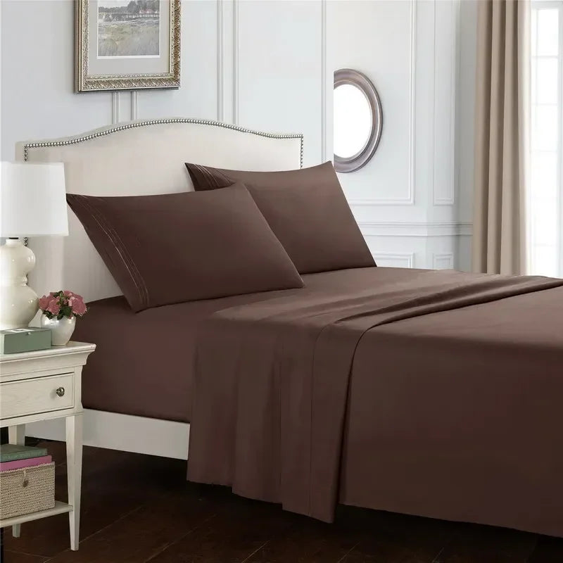 Embroidery Brushed  Bed Set