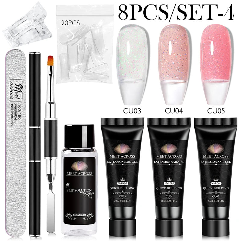 Extension Nail Gel Polish Set