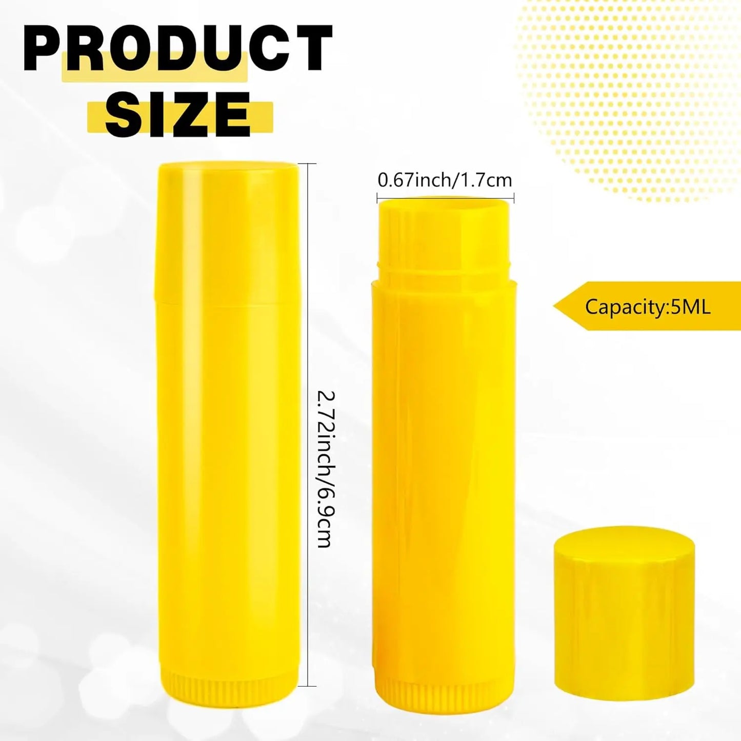 Plastic Empty Lip Balm Containers