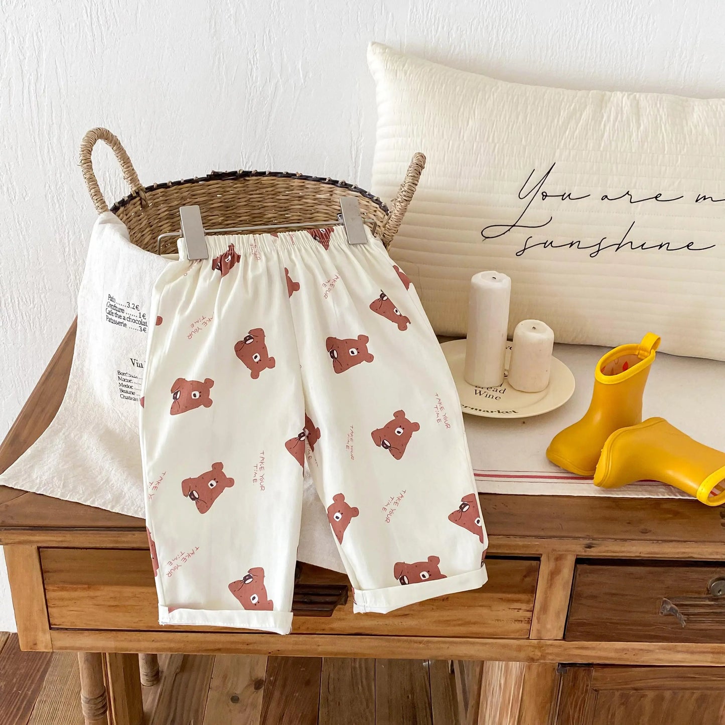 Fashion Plaid Casual Sports Loose Trousers