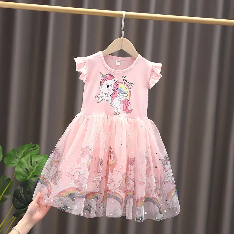 Princess Flying Sleeve Unicorn Dresses