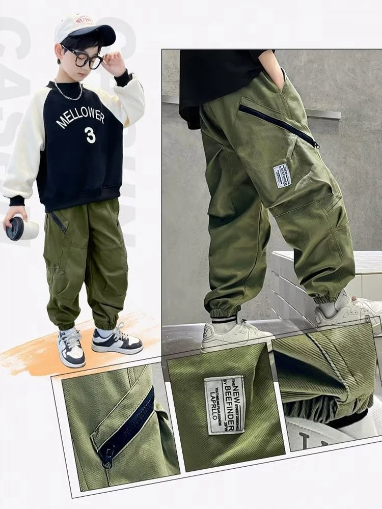 Kid's Cotton Pocket stylish Pants
