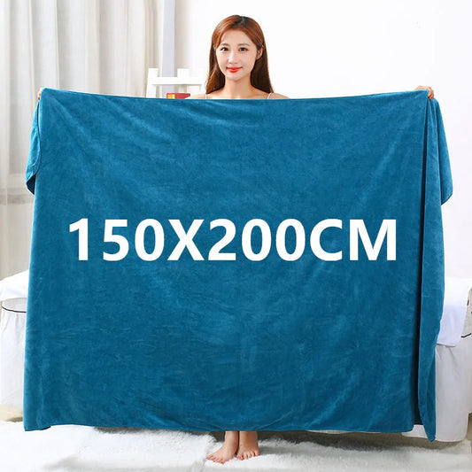 Extra large microfiber bath towel