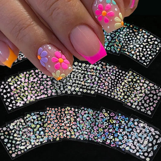 3 D Flowers Cherry Blossoms Rose Daisy Nail