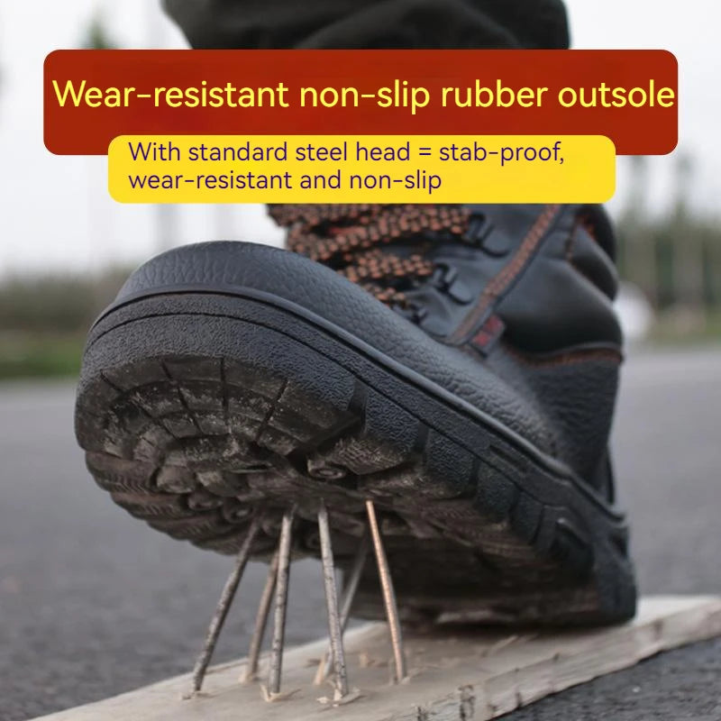 Wear-resisting Men Anti-smash Anti-puncture Boots