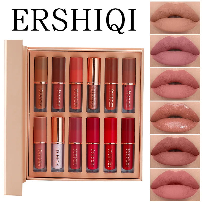 12 Color Matte Liquid Lipstick Kit