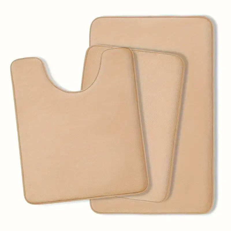 Three Piece Toilet, Bath Floor Mat
