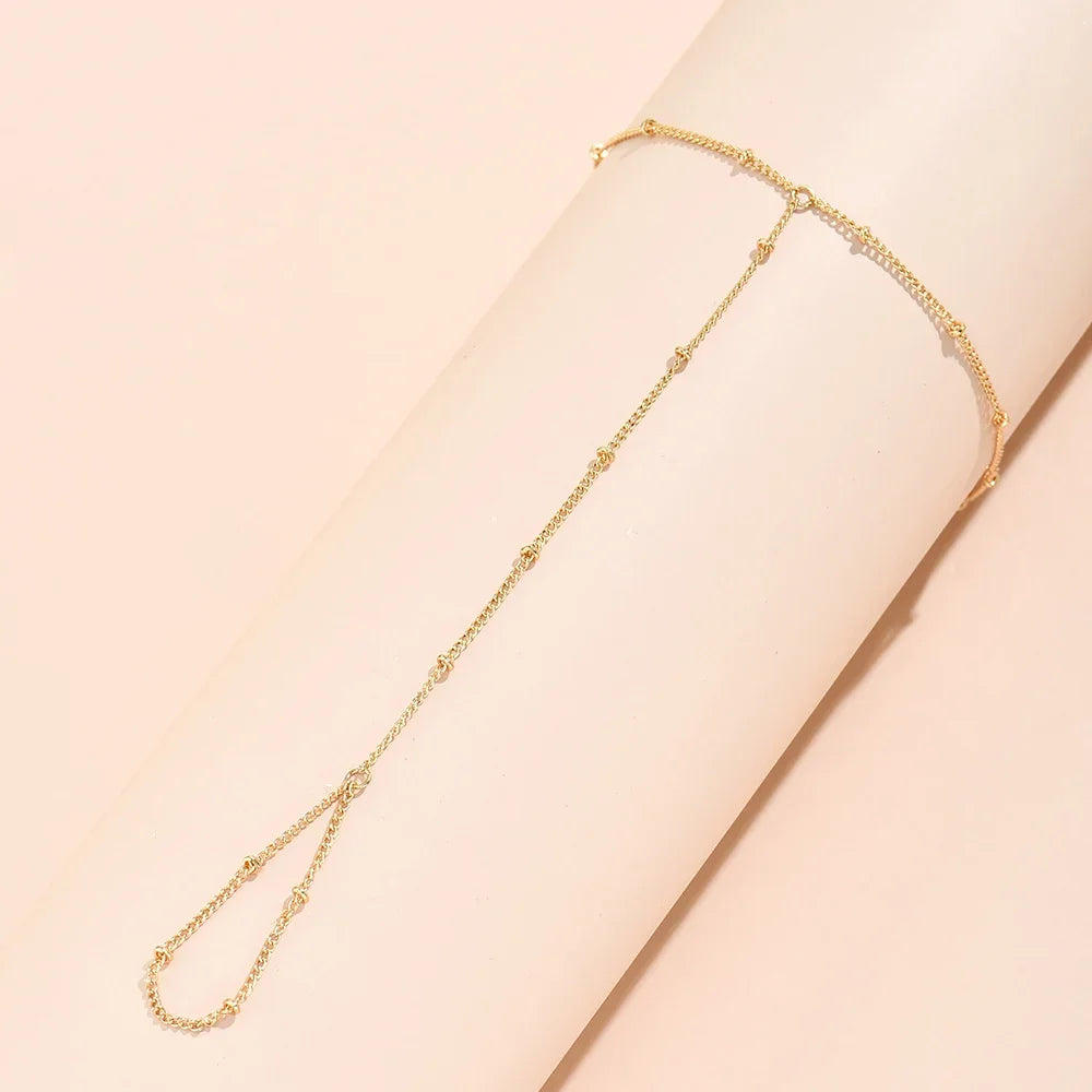 Dainty Hand Chain Bracelet Ring