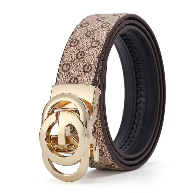 Top men's genuine leather fashion luxury belt