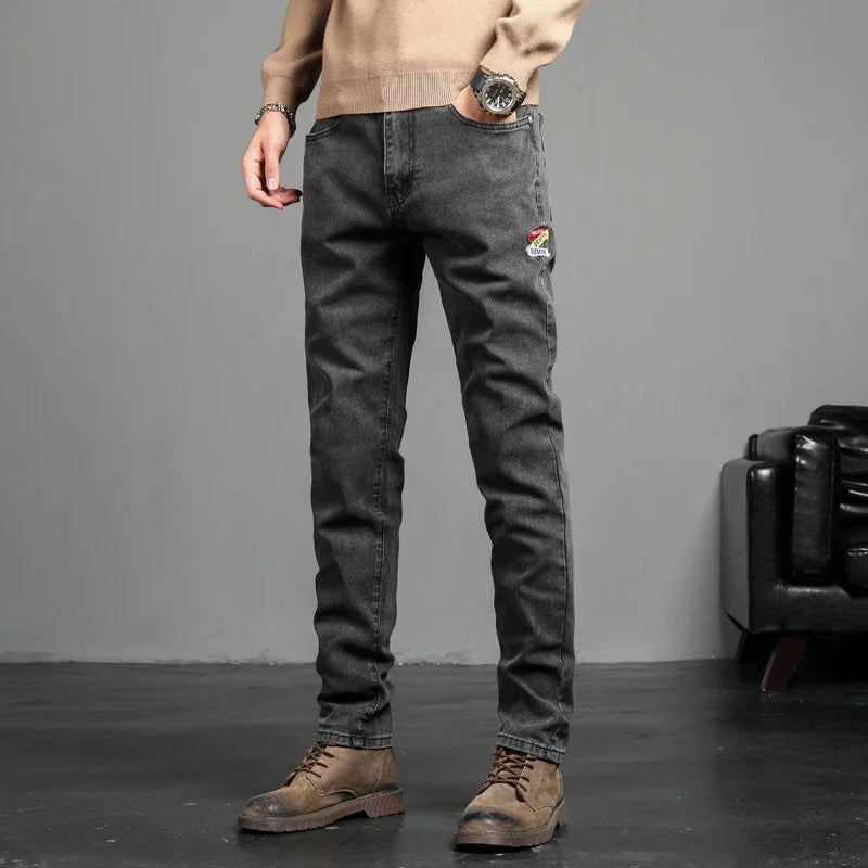 Korean Style Skin Fit Jeans For Men
