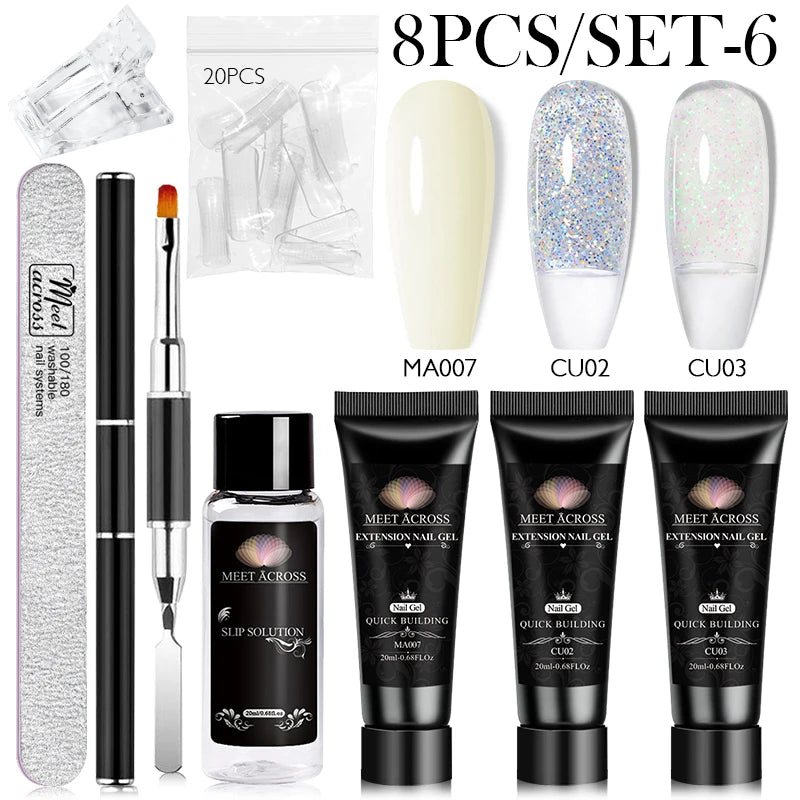 Extension Nail Gel Polish Set