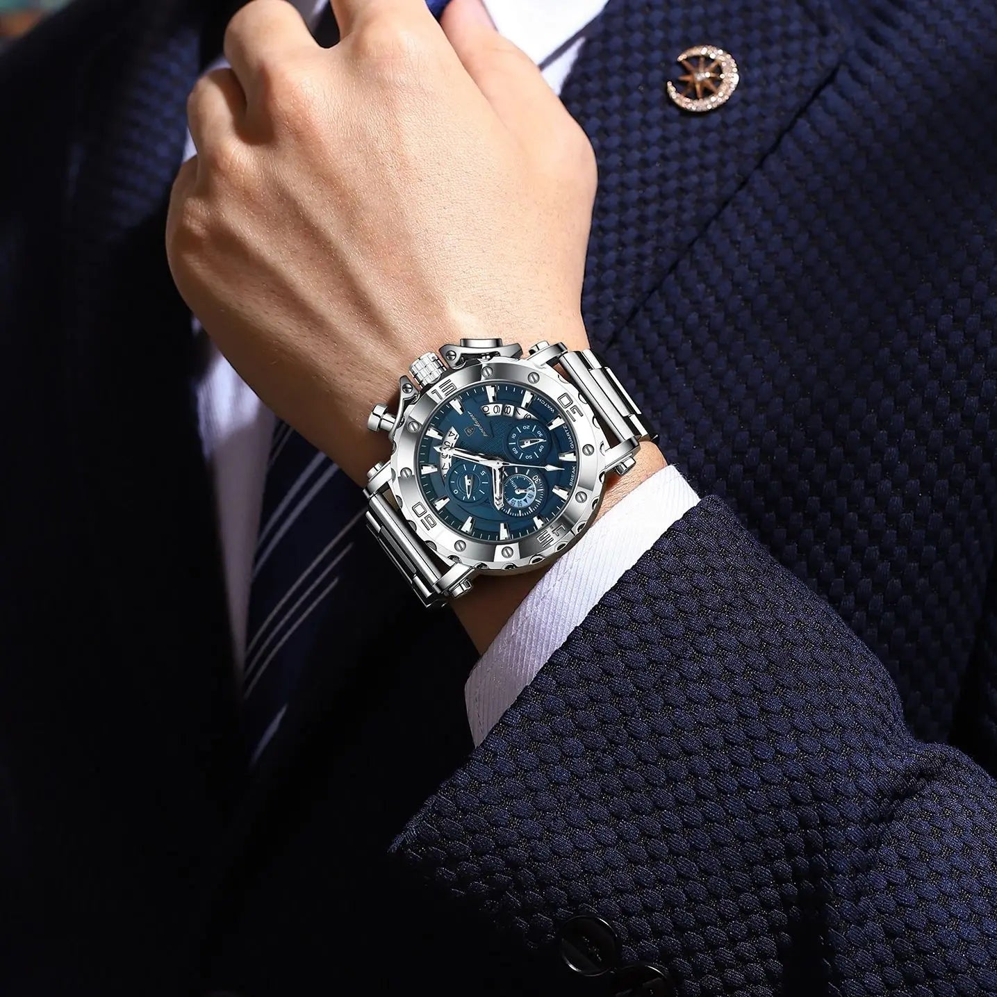 Luxury Luminous Waterproof Chronograph Watch