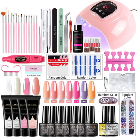 Nail Gel Polish Kit Set With UV LED Lamp Dryer