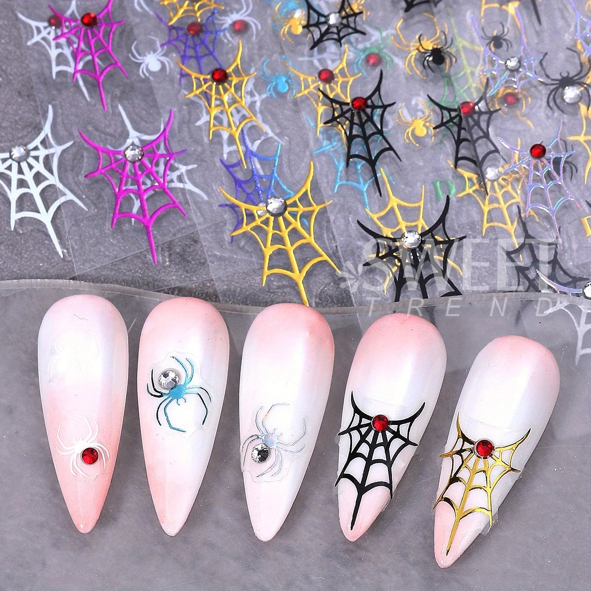 Halloween Spider Web Nail Sticker