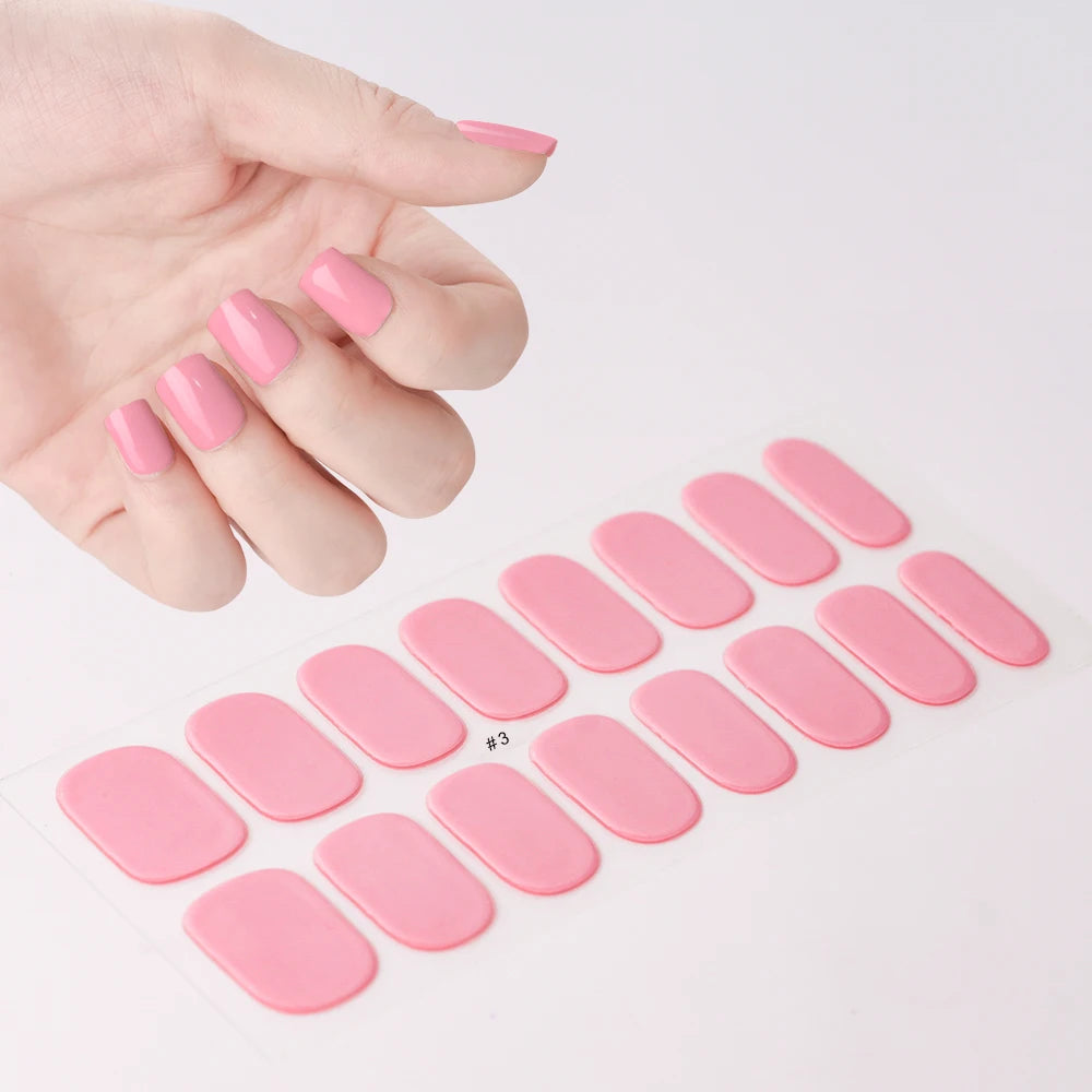Transparent Semi Cured Gel Nail Strips