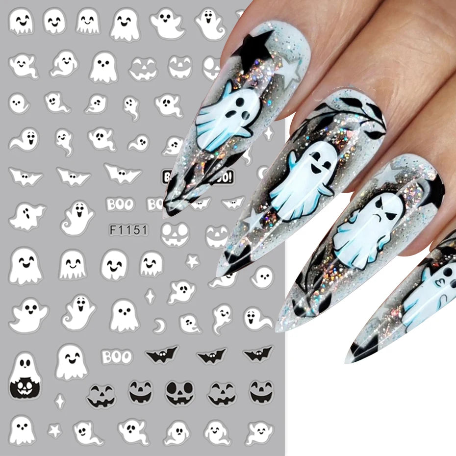 Luminous Halloween Nail Stickers