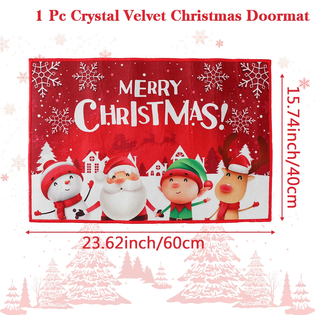 Christmas Door Mat Santa Claus