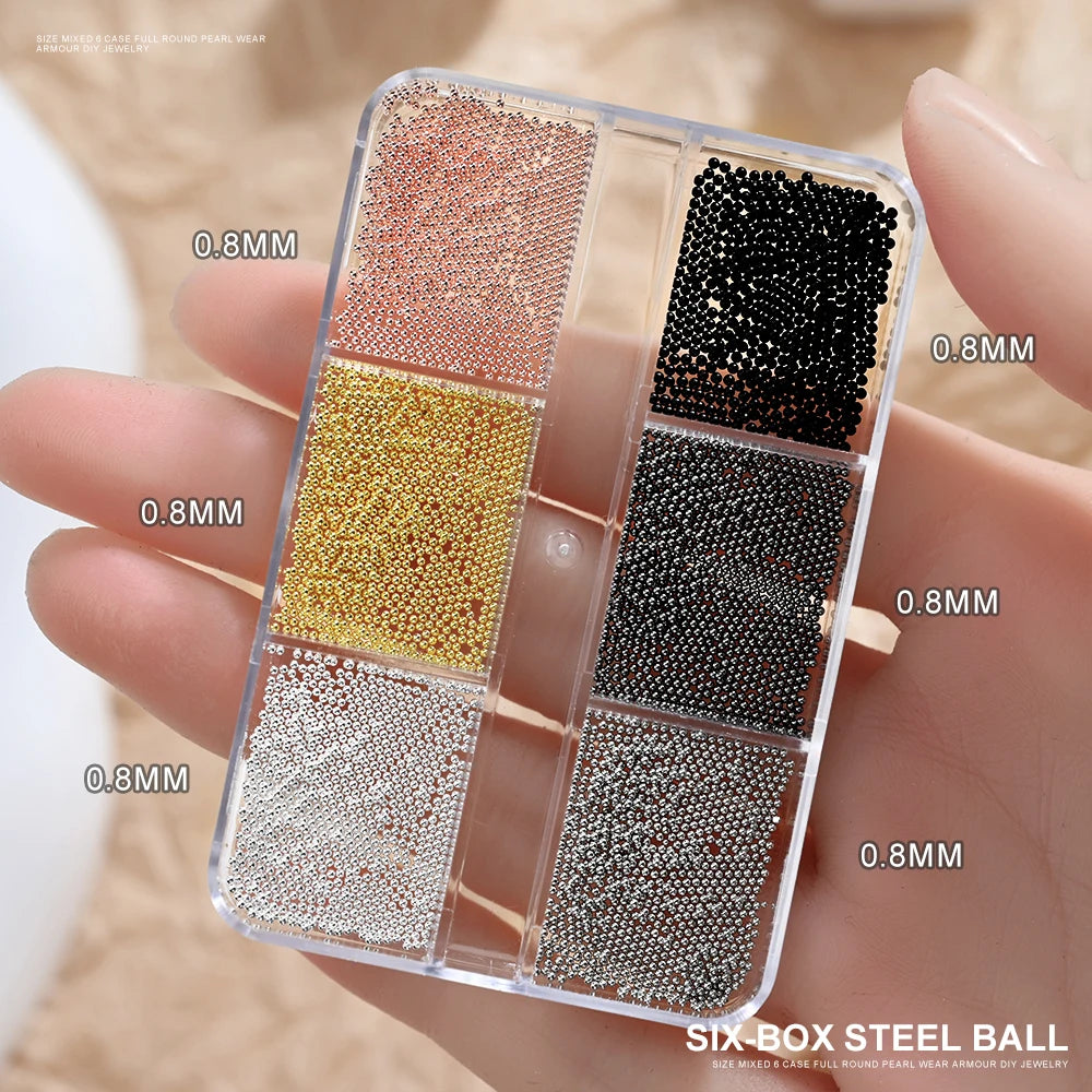 1 Box Half Round Flat back Nail Rhinestones