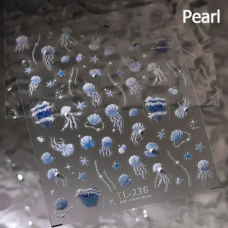 Soft Relief Decoration Nail Art Stickers