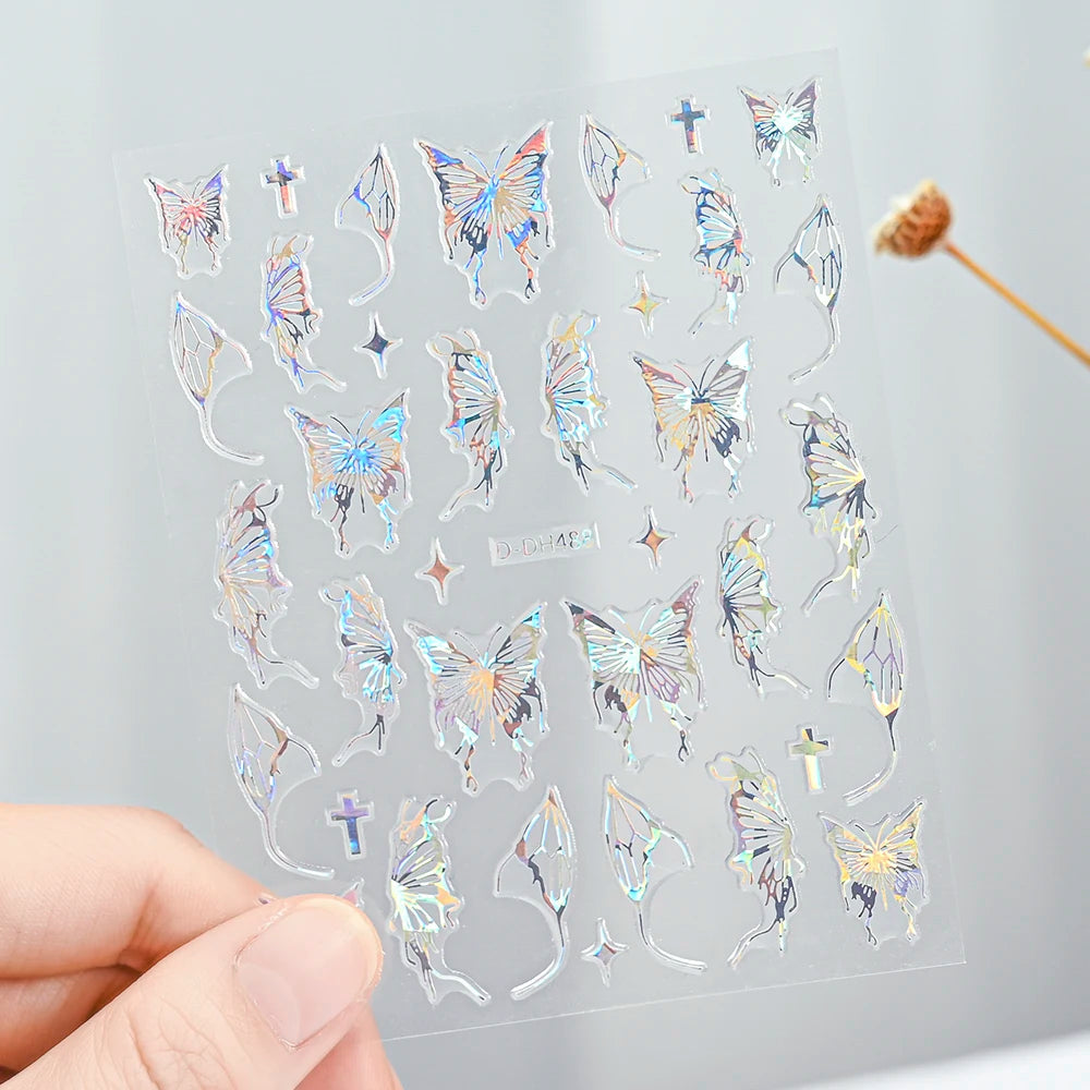 3 D Bronzing Nail Art Sticker