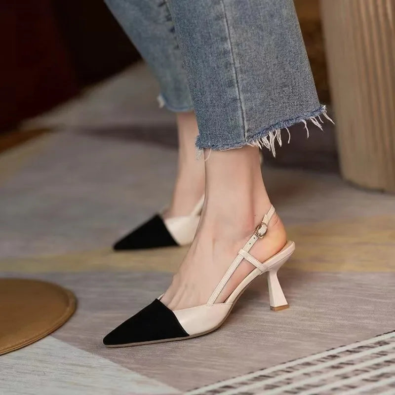 New Arrival Fashion Buckle Pointed Heel