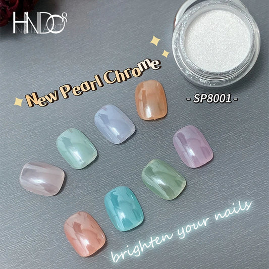 White Pearl Powder Shell Nail Rubbing Dust