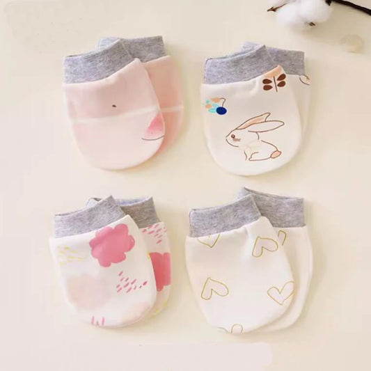 5 Pairs/Set Baby Cotton Soft Mitten Newborn