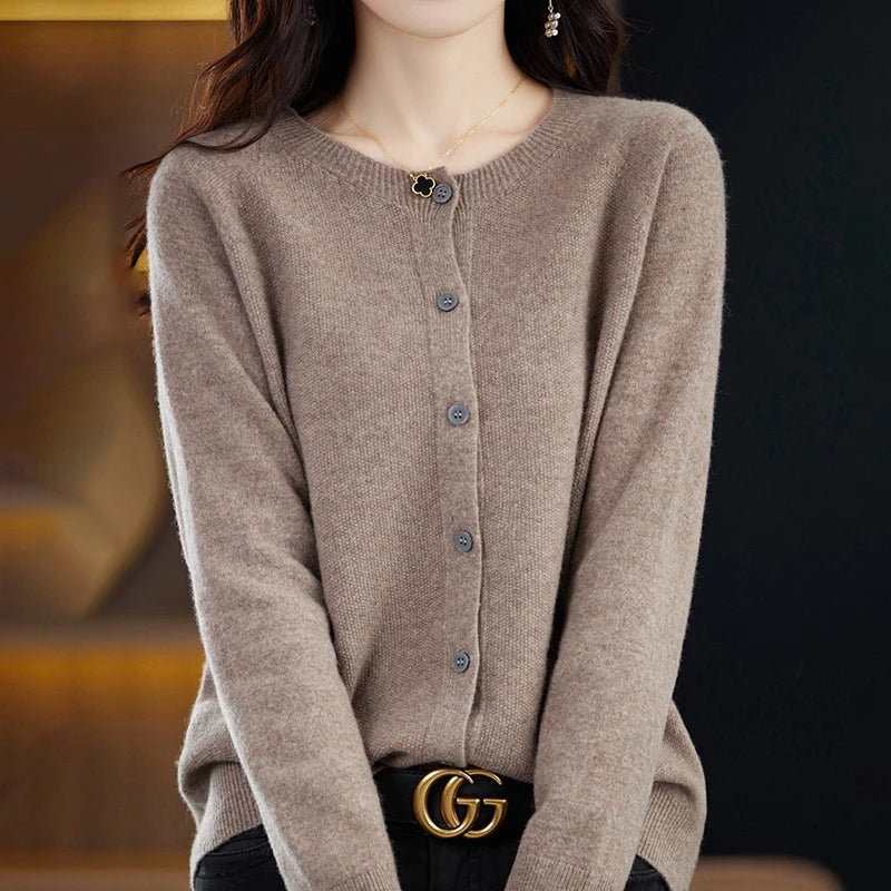 High-Grade Knit  Cardigan Fashion Coat