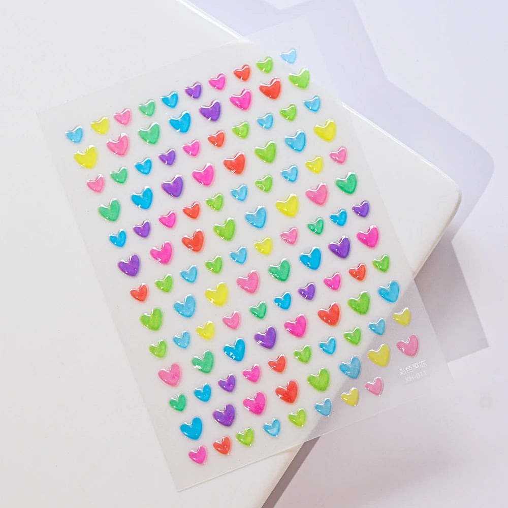 5 D Macron Flower/Fruit Nail Charms Sticker